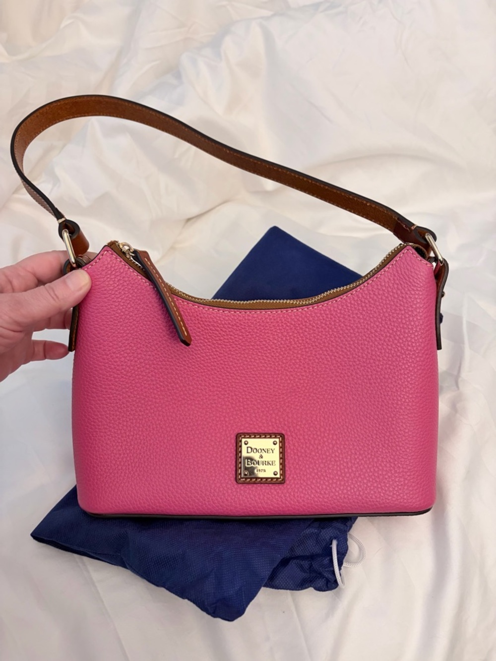 Dooney & Bourke Baguette hot pink shoulder bag